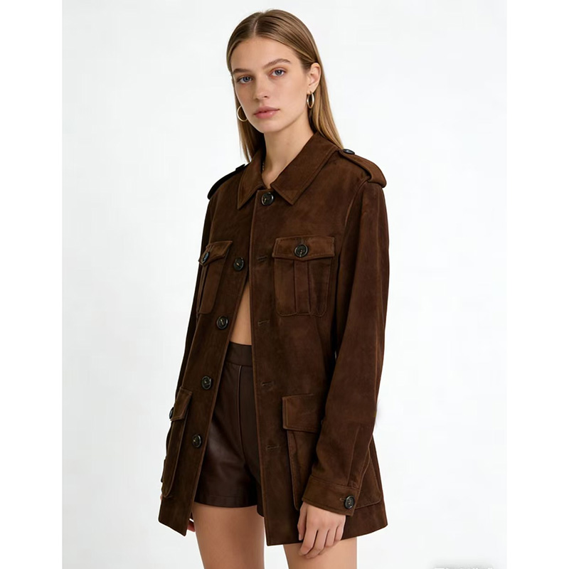 Brown Vintage Kid Suede Leathe - Baby Clothing High End review and price