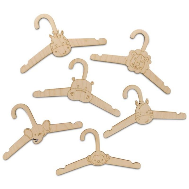 ABJI-20PCS Cute Wooden Clothes - Baby Clothing Hanging Rack review and price